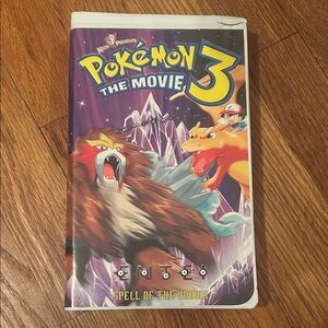 Pokemon The Movie 3 VHS - Vibrant Blue and Yellow Cover